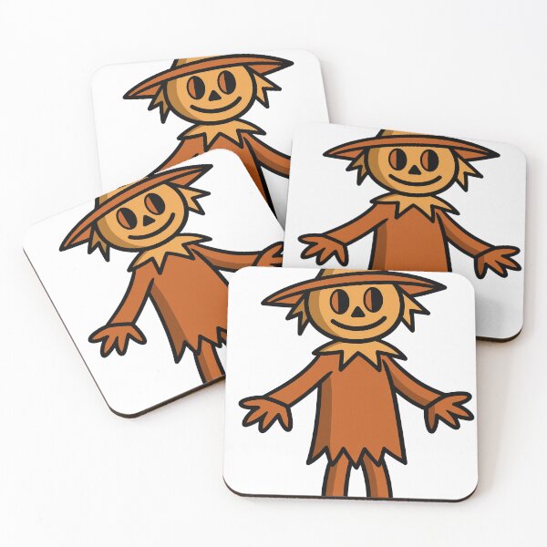 Item preview, Cute Halloween Scarecrow Cartoon – Spooky Kawaii Fall Character designed and sold by FrostyFrisby.