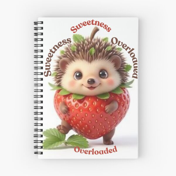 Item preview, Sweetness Overloaded Cute Hedgehog designed and sold by GehanPrints.