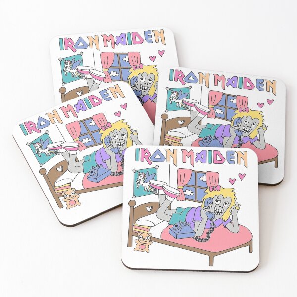 Item preview, Iron Maiden Heavy Metal Zombie Girl Cute Bedroom Cartoon designed and sold by kuasmasker.