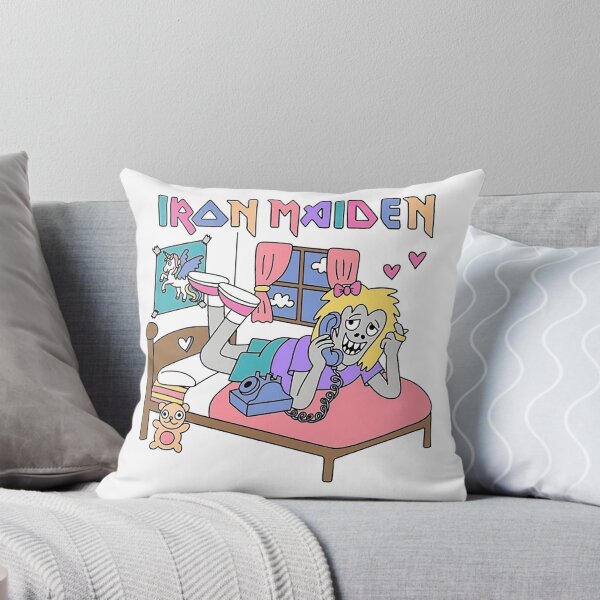 Item preview, Iron Maiden Heavy Metal Zombie Girl Cute Bedroom Cartoon designed and sold by kuasmasker.