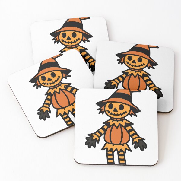 Item preview, Cute Halloween Scarecrow Cartoon – Spooky Kawaii Fall Character designed and sold by FrostyFrisby.
