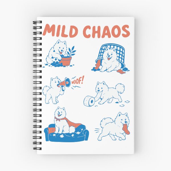 Item preview, Samoyed Mischief Funny Dog Mascot designed and sold by RedStreamStudio.