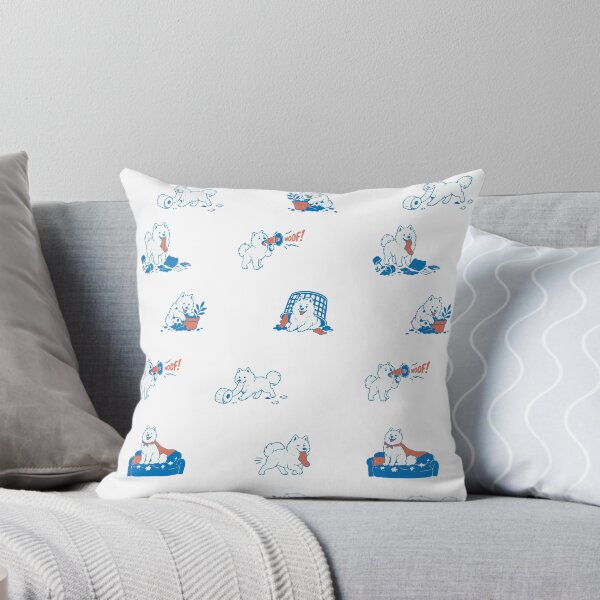 Item preview, Samoyed Mischief Funny Dog Mascot designed and sold by RedStreamStudio.