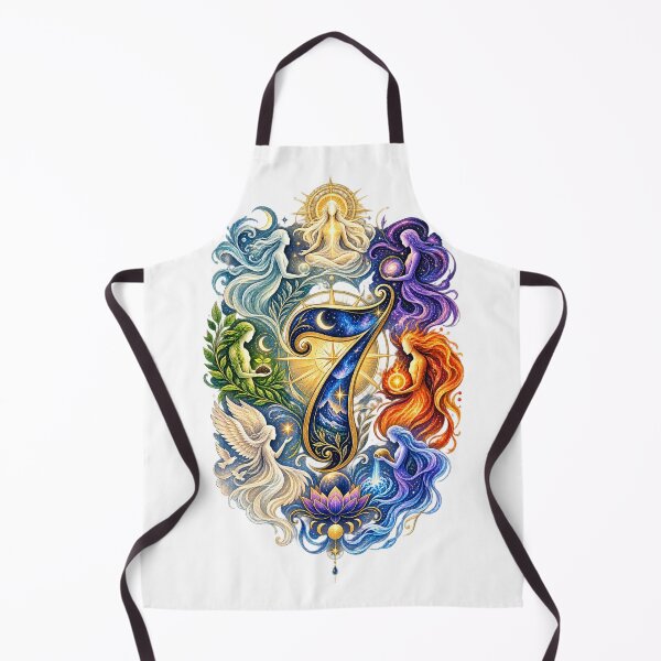 Item preview, Seven Souls Dreamlike Spiritual Numerology Art designed and sold by NovaMoodCo.