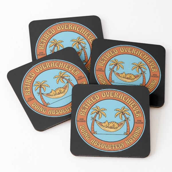 Item preview, Retired Overachiever Doing Nothing Vintage Badge designed and sold by DuckOddity.