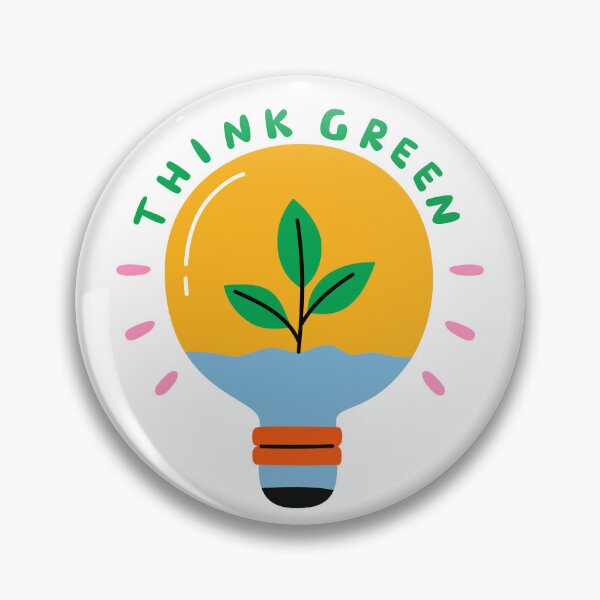 Item preview, Think green sticker designed and sold by DesignPMG.