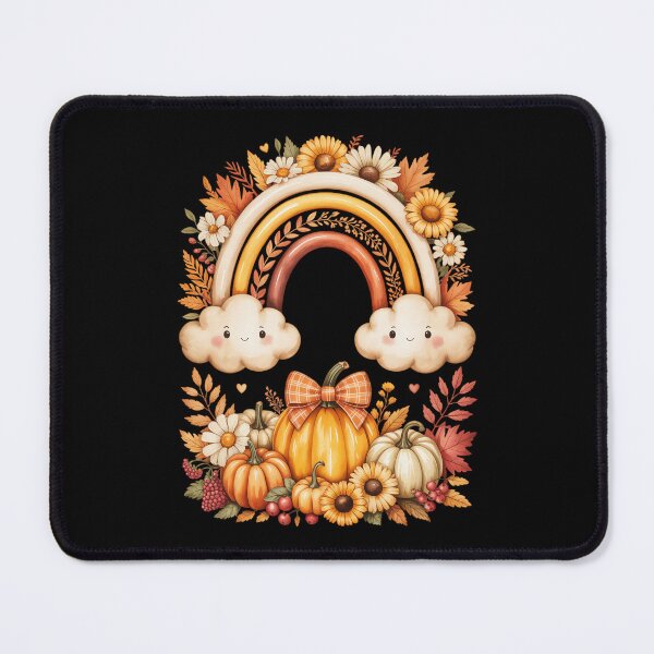 Item preview, Cute Autumn Rainbow and Pumpkins designed and sold by jkrphoto.
