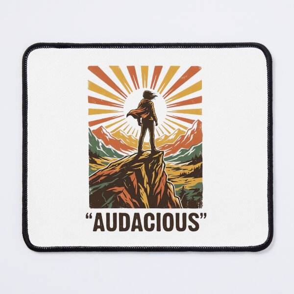 Item preview, Audacious Vintage Adventure Mountain Retro 1970s Travel Poster T-Shirt designed and sold by urbinet.