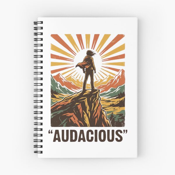 Item preview, Audacious Vintage Adventure Mountain Retro 1970s Travel Poster T-Shirt designed and sold by urbinet.