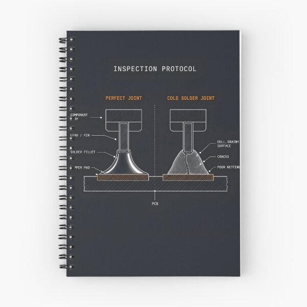 Item preview, Cold Solder Joint Inspection Protocol Funny Electronics designed and sold by ThirdShiftLab.