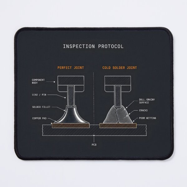 Item preview, Cold Solder Joint Inspection Protocol Funny Electronics designed and sold by ThirdShiftLab.