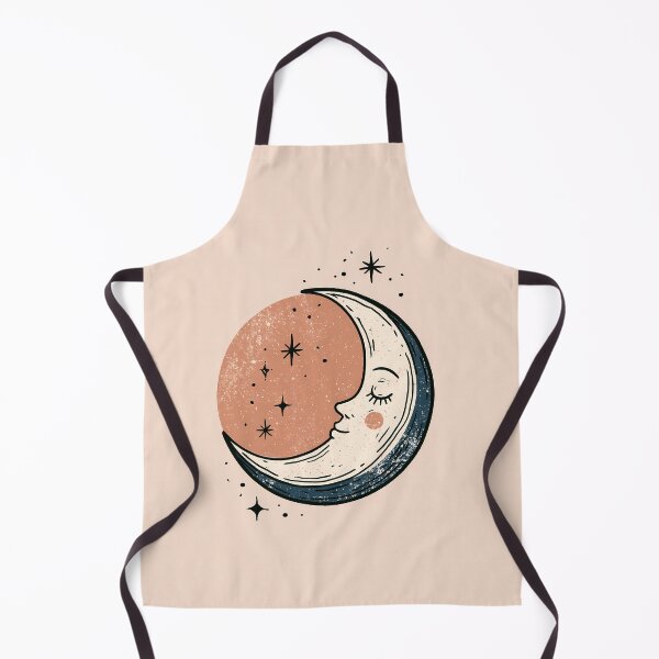 Item preview, Celestial Crescent Moon Art – Vintage Mystical Lunar Boho Illustration designed and sold by FrostyFrisby.