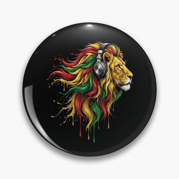 Item preview, Rasta Lion With Headphones designed and sold by RastaColors.