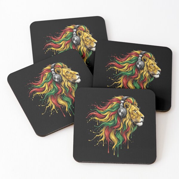 Item preview, Rasta Lion With Headphones designed and sold by RastaColors.