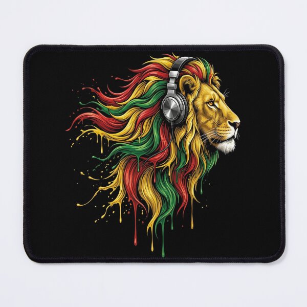 Item preview, Rasta Lion With Headphones designed and sold by RastaColors.