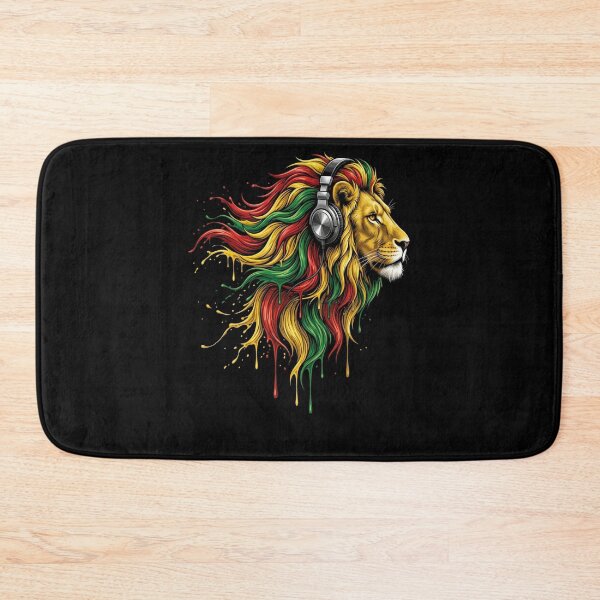 Item preview, Rasta Lion With Headphones designed and sold by RastaColors.