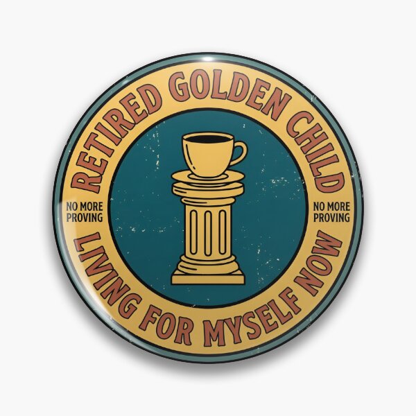 Item preview, Retired Golden Child Living For Myself Vintage Badge designed and sold by DuckOddity.