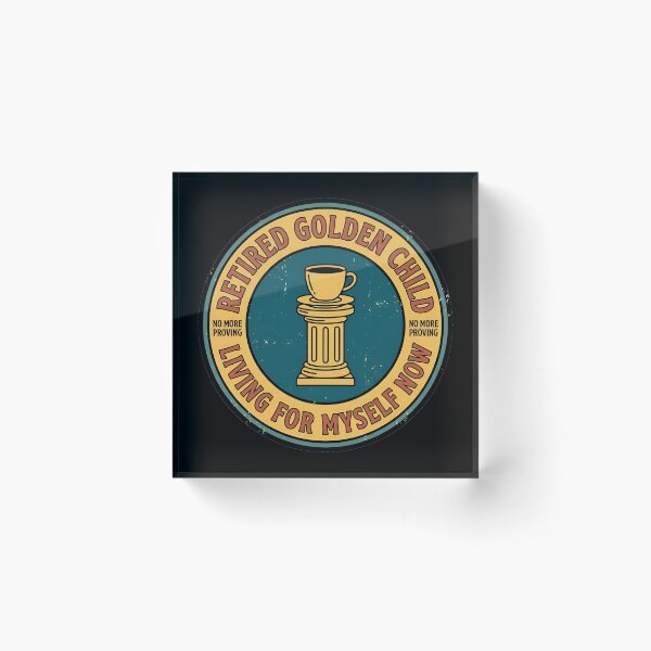 Item preview, Retired Golden Child Living For Myself Vintage Badge designed and sold by DuckOddity.
