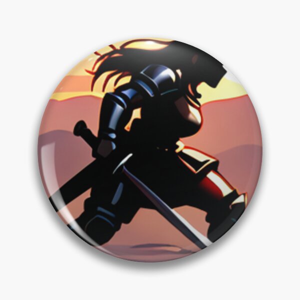 Item preview, Fantasy - Female Silhouette, Stylized Combat at Dusk designed and sold by AnimeShin.