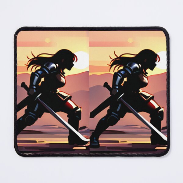 Item preview, Fantasy - Female Silhouette, Stylized Combat at Dusk designed and sold by AnimeShin.