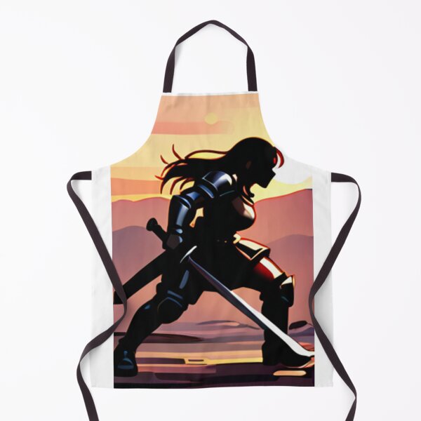 Item preview, Fantasy - Female Silhouette, Stylized Combat at Dusk designed and sold by AnimeShin.