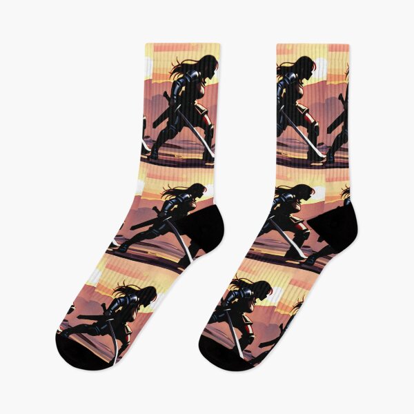 Item preview, Fantasy - Female Silhouette, Stylized Combat at Dusk designed and sold by AnimeShin.