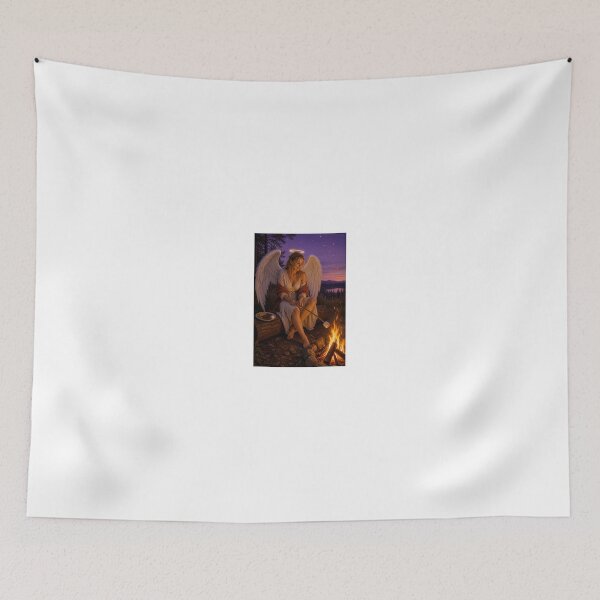 Item preview, Angel roasting s'mores by the campfire designed and sold by CathryneDelamort.