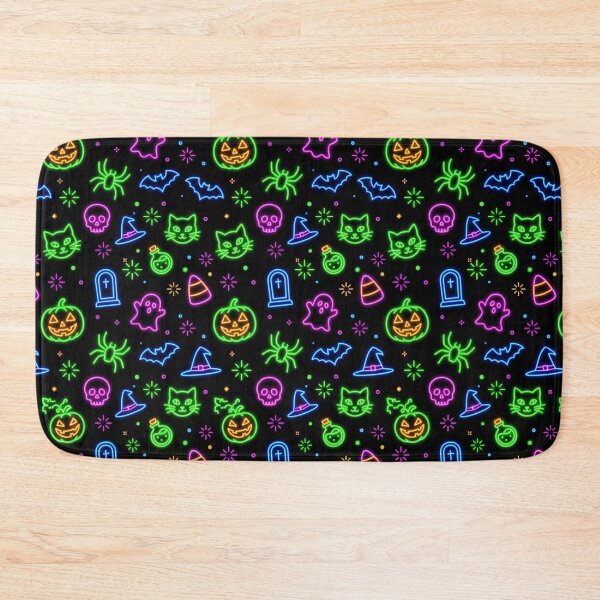 Item preview, Neon Halloween - Modern Seamless Halloween Pattern designed and sold by inkaylindesign.