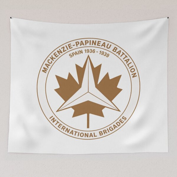 Item preview, Mackenzie Papineau Battalion International Brigades Antifascist Emblem Print designed and sold by PinUpPizzazz.