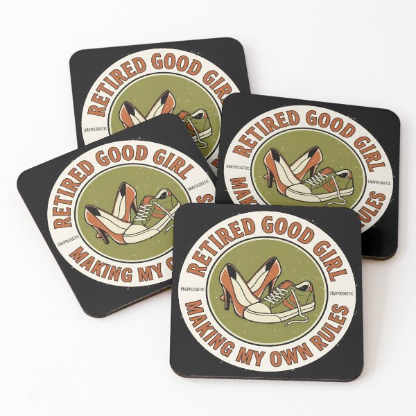Item preview, Retired Good Girl Making My Own Rules Retro Badge designed and sold by DuckOddity.