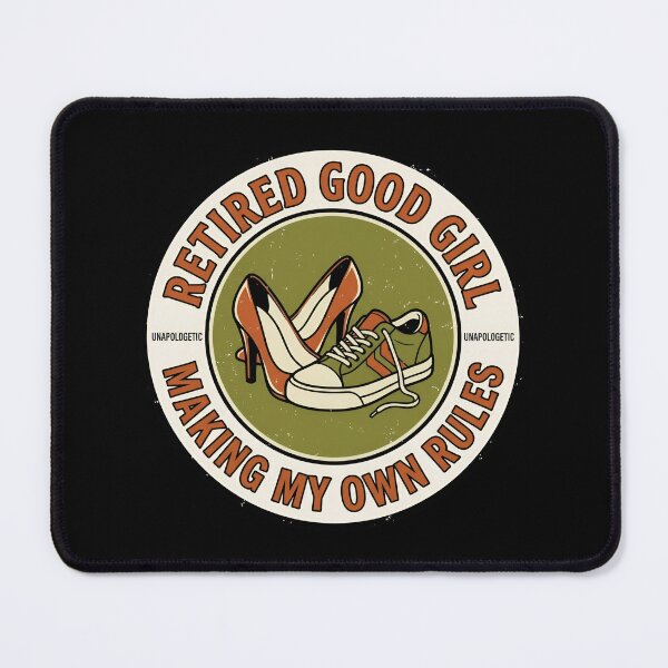 Item preview, Retired Good Girl Making My Own Rules Retro Badge designed and sold by DuckOddity.