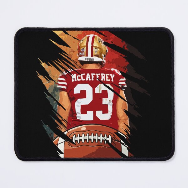 Item preview, Christian McCaffrey Football Back View Artwork with Jersey Number 23 designed and sold by Zigmak.