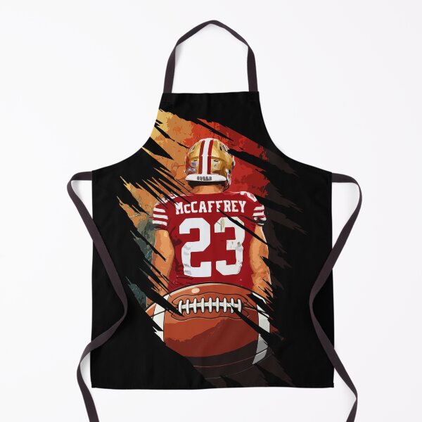 Item preview, Christian McCaffrey Football Back View Artwork with Jersey Number 23 designed and sold by Zigmak.
