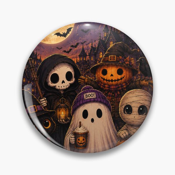 Item preview, Cute Halloween Squad – Spooky Sweet Creepy Characters designed and sold by TeikunShop.