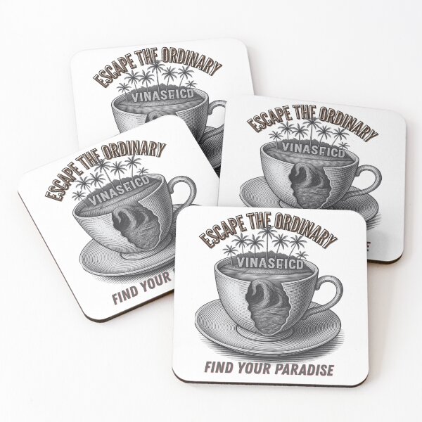 Item preview, Escape The Ordinary Tropical Coffee Paradise designed and sold by ZrnzoDesign.