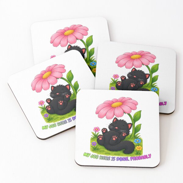 Item preview, Funny Cat Taking a Garden Nap designed and sold by lumar23.