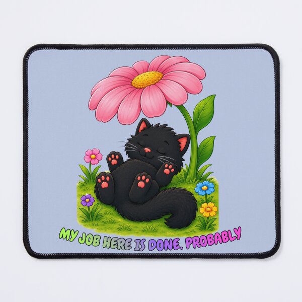 Item preview, Funny Cat Taking a Garden Nap designed and sold by lumar23.