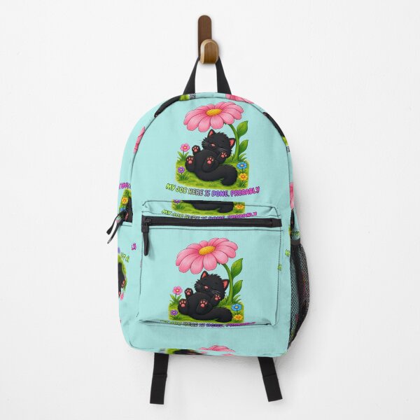 Item preview, Funny Cat Taking a Garden Nap designed and sold by lumar23.