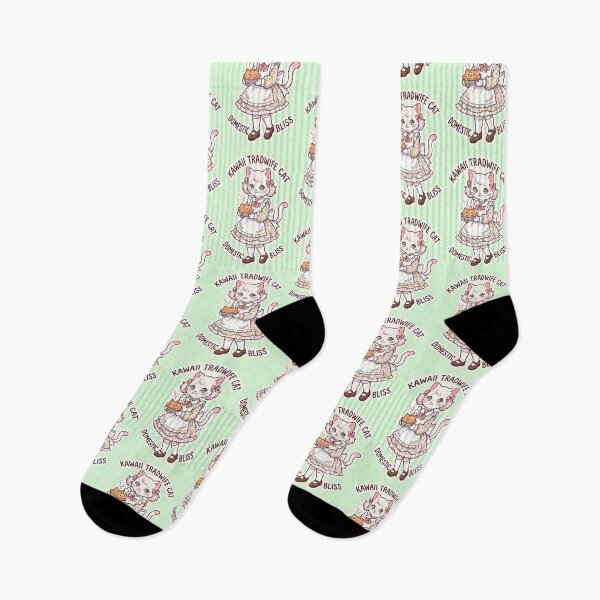 Item preview, Kawaii Tradwife Cat: Domestic Bliss Baker designed and sold by CuteKats.
