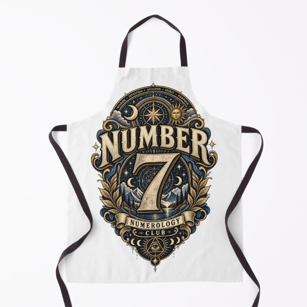 Item preview, Numerology Club 7 Vintage Retro Number Design designed and sold by NovaMoodCo.