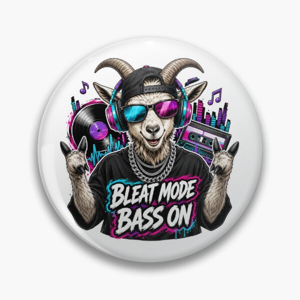 Item preview, Cool Music Lover Goat in Headphones designed and sold by Kolibra.