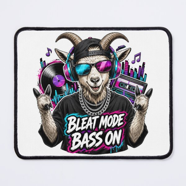 Item preview, Cool Music Lover Goat in Headphones designed and sold by Kolibra.