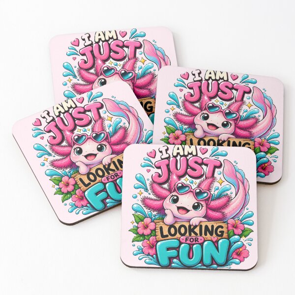 Item preview, Cute Axolotl "I Am Just Looking For Fun"  designed and sold by BLUESKY11a.
