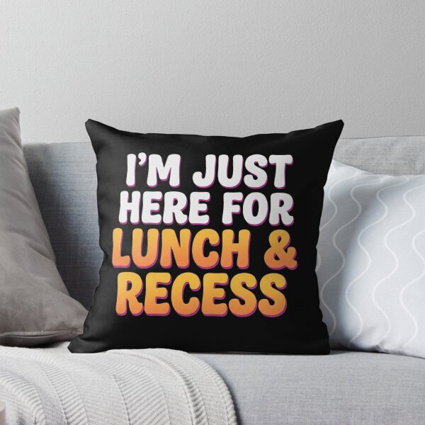 Item preview, I'm Just Here for Lunch and Recess Funny First Day of School T-Shirt | Cute Student Back to School Graphic Gift designed and sold by Trendably.