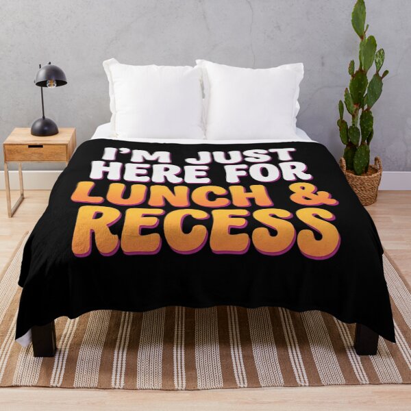 Item preview, I'm Just Here for Lunch and Recess Funny First Day of School T-Shirt | Cute Student Back to School Graphic Gift designed and sold by Trendably.