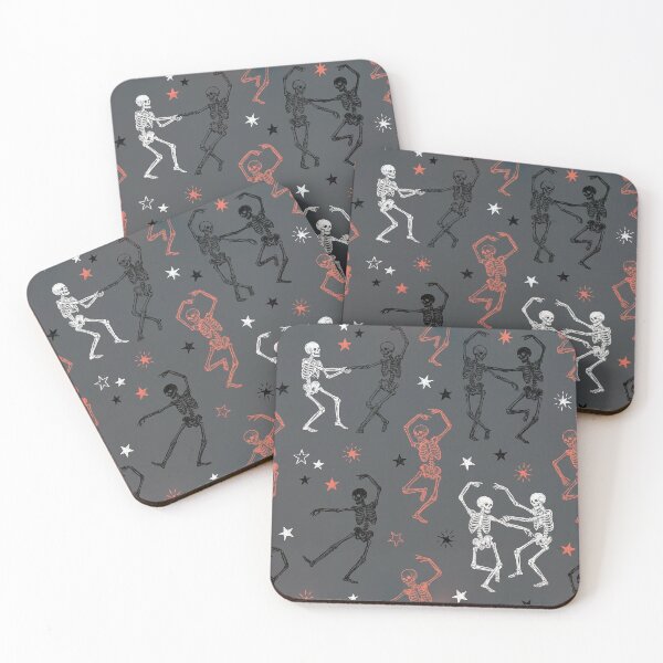 Item preview, Skeleton Dance - Hand Drawn Seamless Halloween Pattern designed and sold by inkaylindesign.