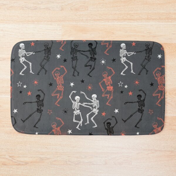 Item preview, Skeleton Dance - Hand Drawn Seamless Halloween Pattern designed and sold by inkaylindesign.