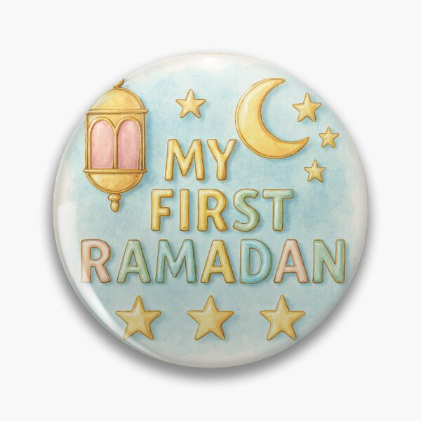 Item preview, My First Ramadan (V.14) – Pastel Islamic Lantern and Crescent Moon Design designed and sold by D-Islamic.