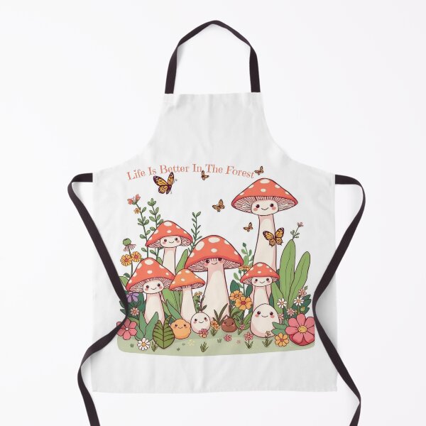 Artikelvorschau, Das Leben ist besser im Wald – Kawaii-Pilzfamilie entworfen und verkauft von GehanPrints.