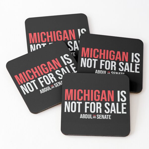 Item preview, Michigan Is Not For Sale Abdul For US Senate Political Typography designed and sold by kuasmasker.